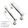 ZAUYX Solid HeavyDuty 10 Pack 3 Inch Hole Center Vibrant Polished Nickel Cabinet pulls is Suitable for Kitchens cabinets vanities Bathroom cabinets