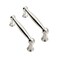ZAUYX Solid HeavyDuty 10 Pack 3 Inch Hole Center Vibrant Polished Nickel Cabinet pulls is Suitable for Kitchens cabinets vanities Bathroom cabinets