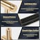 Zernmiarder Knurled Cabinet Pulls 2 Pack 5 Inch Long Cabinet Handles Metal Door Pulls Kitchen Drawer Pull Knurled Dresser Handles 3 34 Hole to Hole Black Gold