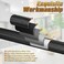 Zernmiarder Knurled Cabinet Pulls 2 Pack 6 Inch Long Cabinet Handles Metal Door Pulls Kitchen Drawer Pull Knurled Dresser Handles 5 Hole to Hole Black Gold