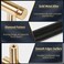 Zernmiarder Knurled Cabinet Pulls 2 Pack 6 Inch Long Cabinet Handles Metal Door Pulls Kitchen Drawer Pull Knurled Dresser Handles 5 Hole to Hole Black Gold