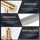 Zernmiarder Knurled Cabinet Pulls 6 Pack 6 Inch Long Cabinet Handles Metal Door Pulls Kitchen Drawer Pull Knurled Dresser Handles 5 Hole to Hole Grey Gold