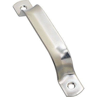 National Hardware N100115 Door Pull Handle Universal Steel Hardware with Zinc Plated Finish for Metal and Wood Doors 612 in Length Rugged Design for Various Applications
