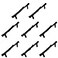 Jinyuanchao 8PCS 3inch Hole Center Tree Branch BlackDresser Handles Modern Alloy Cabinet Handles Drawer Pulls Leaf HandleModern Style