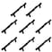 Jinyuanchao 8PCS 3inch Hole Center Tree Branch BlackDresser Handles Modern Alloy Cabinet Handles Drawer Pulls Leaf HandleModern Style