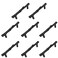 Jinyuanchao 8PCS 3inch Hole Center Tree Branch BlackDresser Handles Modern Alloy Cabinet Handles Drawer Pulls Leaf HandleModern Style