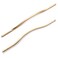 Goo-Ki GooKi Low Profile Brushed Brass Cabinet Pulls Double Hole Centers 113126 Zinc Alloy Handle for Drawer Cupboard Wardrobe6 Packed