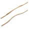 Goo-Ki GooKi Low Profile Brushed Brass Cabinet Pulls Double Hole Centers 113126 Zinc Alloy Handle for Drawer Cupboard Wardrobe6 Packed