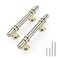 Rergy 5 Pack 3 Inch Brushed Nickel and Gold Cabinet Pulls HeavyDuty Kitchen Cabinet Handles RustResistant and Durable Drawer Pulls Zinc Alloy Hardware for CupboardClosetCabinets