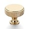 Amerdeco 10 Pack Gold Knurled Cabinet Knobs Kitchen Cabinet Handles for Drawer Dresser Cupboard and Wardrobe ZH0036