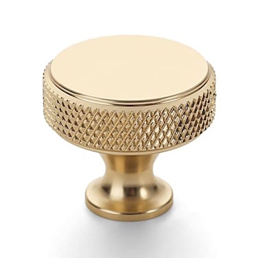 Amerdeco 10 Pack Gold Knurled Cabinet Knobs Kitchen Cabinet Handles for Drawer Dresser Cupboard and Wardrobe ZH0036