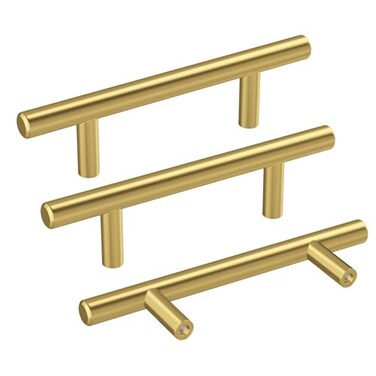 Haidms 20 Pack 3 Inch Cabinet Handles Gold Stainless Steel Kitchen Drawer Pulls Cabinet Pulls 5 Inch Length 3 Inch Hole Center