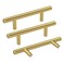 Haidms 20 Pack 3 Inch Cabinet Handles Gold Stainless Steel Kitchen Drawer Pulls Cabinet Pulls 5 Inch Length 3 Inch Hole Center