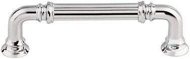 Top Knobs TK322PC Chareau Collection 334 Reeded Pull Polished Chrome