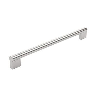 Richelieu BP527256195 Avellino Collection Brushed Nickel Cabinet Handle 10 18 inch 256 mm Center to Center Cabinet Bar Pull Modern Drawer Pull for Kitchen Bathroom and Dresser 1 Pack