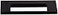 Top Knobs TK520BLK Mercer Collection 334 Europa Cut Out Tab Pull Flat Black
