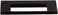 Top Knobs TK520BLK Mercer Collection 334 Europa Cut Out Tab Pull Flat Black