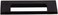 Top Knobs TK520BLK Mercer Collection 334 Europa Cut Out Tab Pull Flat Black