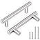 Probrico 10 Pack 3 Inch Hole Centers Euro T Bar Cabinet Pulls Stainless Steel Kitchen Drawer Handles 5 Inch Total Length