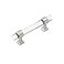 Hickory Hardware 1 Pack Solid Core Kitchen Cabinet Pulls Luxury Cabinet Handles Hardware for Doors Dresser Drawers 3 Inch Hole Center Crysacrylic with Polished Nickel Crystal Palace Collection