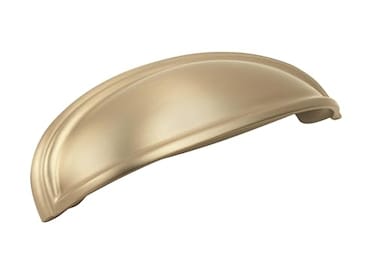 Amerock Cabinet Cup Pull Golden Champagne 3 inch 76 mm 4 inch 102 mm Center to Center Ashby 1 Pack Drawer Pull Drawer Handle Cabinet Hardware