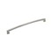 Hickory Hardware 1 Pack Solid Core Kitchen Cabinet Pulls Luxury Cabinet Handles Hardware for Doors Dresser Drawers 12 Inch Hole Center Satin Nickel Bridges Collection