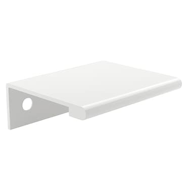 Richelieu Hardware BP98983330 Lincoln Collection 1 516inch 33 mm CentertoCenter White Modern Cabinet and Drawer Edge Pull Handle for Kitchen Bathroom and Furniture