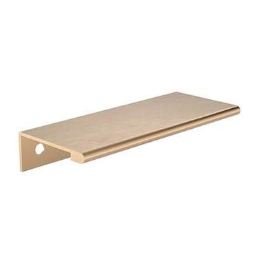 Richelieu Hardware BP989880CHBRZ Lincoln Collection 3 18inch 80 mm CentertoCenter Brushed Champagne Bronze Modern Cabinet and Drawer Edge Pull Handle for Kitchen Bathroom and Furniture