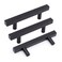 Goldenwarm 10 Pack Black Cabinet Handles 376mm Matte Black Cabinet Pulls T Bar Drawer Pulls for Kitchen Cupboard Drawer Hardware