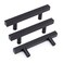 Goldenwarm 10 Pack Black Cabinet Handles 376mm Matte Black Cabinet Pulls T Bar Drawer Pulls for Kitchen Cupboard Drawer Hardware