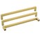Goldenwarm Antique Brushed Brass Modern Cabinet Hardware 10in Drawer Handles LSJ12GD256 Pack of 5 Top Drawer Pulls for Kitchen Bedroom Bathroom Closet