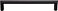 Top Knobs TK943BLK Kinney Pull 6 516 Flat Black Lynwood Collection