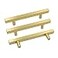 Goldenwarm 5 Pack Gold Cabinet Handles 4102mm Brushed Brass Cabinet Pulls T Bar Drawer Pulls for Kitchen Cupboard Drawer Hardware