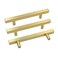 Goldenwarm 5 Pack Gold Cabinet Handles 4102mm Brushed Brass Cabinet Pulls T Bar Drawer Pulls for Kitchen Cupboard Drawer Hardware