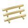 Goldenwarm 5 Pack Gold Cabinet Handles 4102mm Brushed Brass Cabinet Pulls T Bar Drawer Pulls for Kitchen Cupboard Drawer Hardware