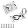 DonLeeving Luckycivia 2 Pack Stainless Steel Square Flush Pull Ring Handles 304 Hidden Recessed Furniture Handle Recessed Boat Hatch Latch Cabinet Flush Mount Lifting Ring Pull Handle 244 x 173 Inch