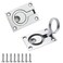 DonLeeving Luckycivia 2 Pack Stainless Steel Square Flush Pull Ring Handles 304 Hidden Recessed Furniture Handle Recessed Boat Hatch Latch Cabinet Flush Mount Lifting Ring Pull Handle 244 x 173 Inch