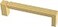 Franklin Brass Asymmetric Notched Cabinet Pull Brushed Brass 334 in 96 mm Drawer Handle 10 Pack P40823K117C