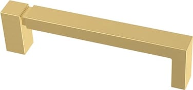 Franklin Brass Asymmetric Notched Cabinet Pull Brushed Brass 334 in 96 mm Drawer Handle 10 Pack P40823K117C
