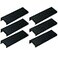 LC LICTOP 394 Inch Black Finger Pulls for Cabinet 6Pcs 252 Inch Hole Spacing Aluminum Alloy Edge Pulls Furniture Handle Back Mount Concealed Handles for Cupboard Drawer Dresser Wardrobe