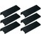 LC LICTOP 394 Inch Black Finger Pulls for Cabinet 6Pcs 252 Inch Hole Spacing Aluminum Alloy Edge Pulls Furniture Handle Back Mount Concealed Handles for Cupboard Drawer Dresser Wardrobe