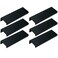 LC LICTOP 394 Inch Black Finger Pulls for Cabinet 6Pcs 252 Inch Hole Spacing Aluminum Alloy Edge Pulls Furniture Handle Back Mount Concealed Handles for Cupboard Drawer Dresser Wardrobe