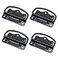 Rannb Chest Handle Stainless Steel Pull Handle Black Pack of 4