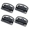 Rannb Chest Handle Stainless Steel Pull Handle Black Pack of 4