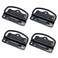 Rannb Chest Handle Stainless Steel Pull Handle Black Pack of 4