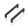 Ravinte 10 Pack 5 Inch Square Cabinet Handles Matte Black Pulls Drawer Kitchen Hardware for Cabinets Cupboard