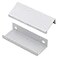 LC LICTOP 315 Inch Silver Finger Pulls for Cabinet 10Pcs 252 Inch Hole Spacing Aluminum Alloy Edge Pulls Furniture Handle Back Mount Concealed Handles for Cupboard Drawer Dresser Wardrobe