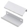 LC LICTOP 315 Inch Silver Finger Pulls for Cabinet 10Pcs 252 Inch Hole Spacing Aluminum Alloy Edge Pulls Furniture Handle Back Mount Concealed Handles for Cupboard Drawer Dresser Wardrobe