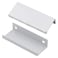 LC LICTOP 315 Inch Silver Finger Pulls for Cabinet 10Pcs 252 Inch Hole Spacing Aluminum Alloy Edge Pulls Furniture Handle Back Mount Concealed Handles for Cupboard Drawer Dresser Wardrobe