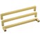 Goldenwarm Brushed Gold Cabinet Pulls Gold Hardware for Cabinets LSJ12GD204 Brass Drawer Pulls Handles for Dresser Drawers 8in204mm Hole Centers Furniture Hardware 5 Pack